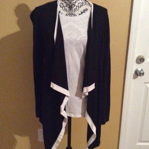 Jones NY black and white light sweater Medium